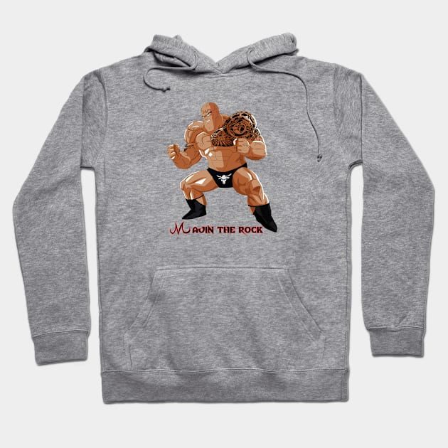 majin the rock Hoodie by Alfa Centauri